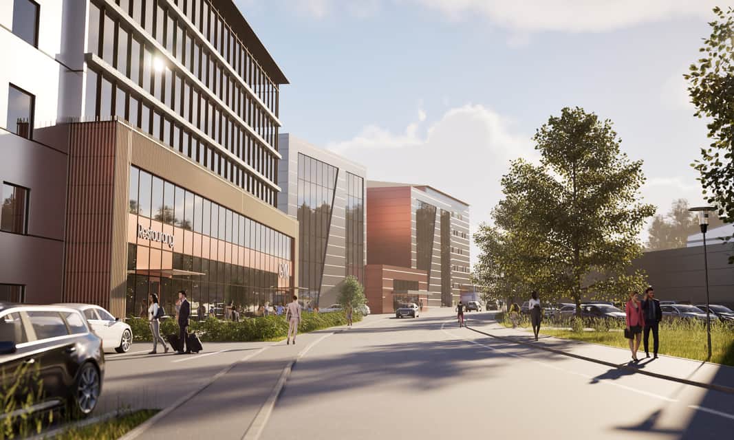 Person som håller i en handscanner.