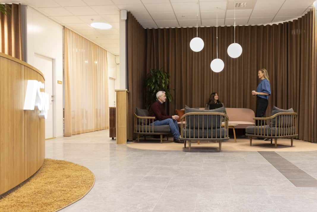 Loungehörna i entrén