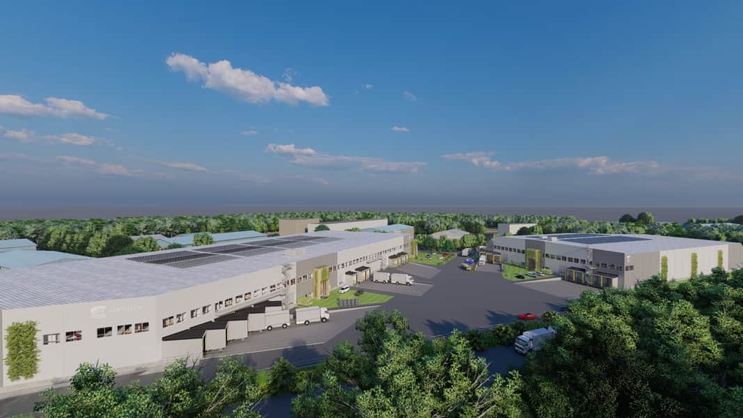 Visionsbild av fastigheten.