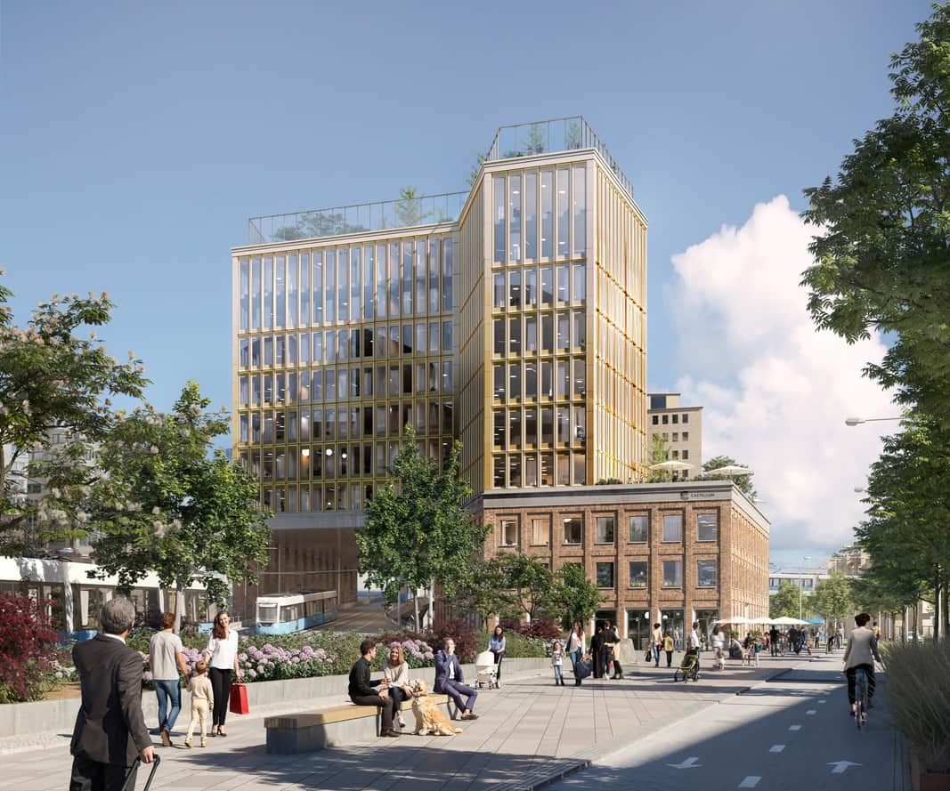 Visionsbild av fastigheten.