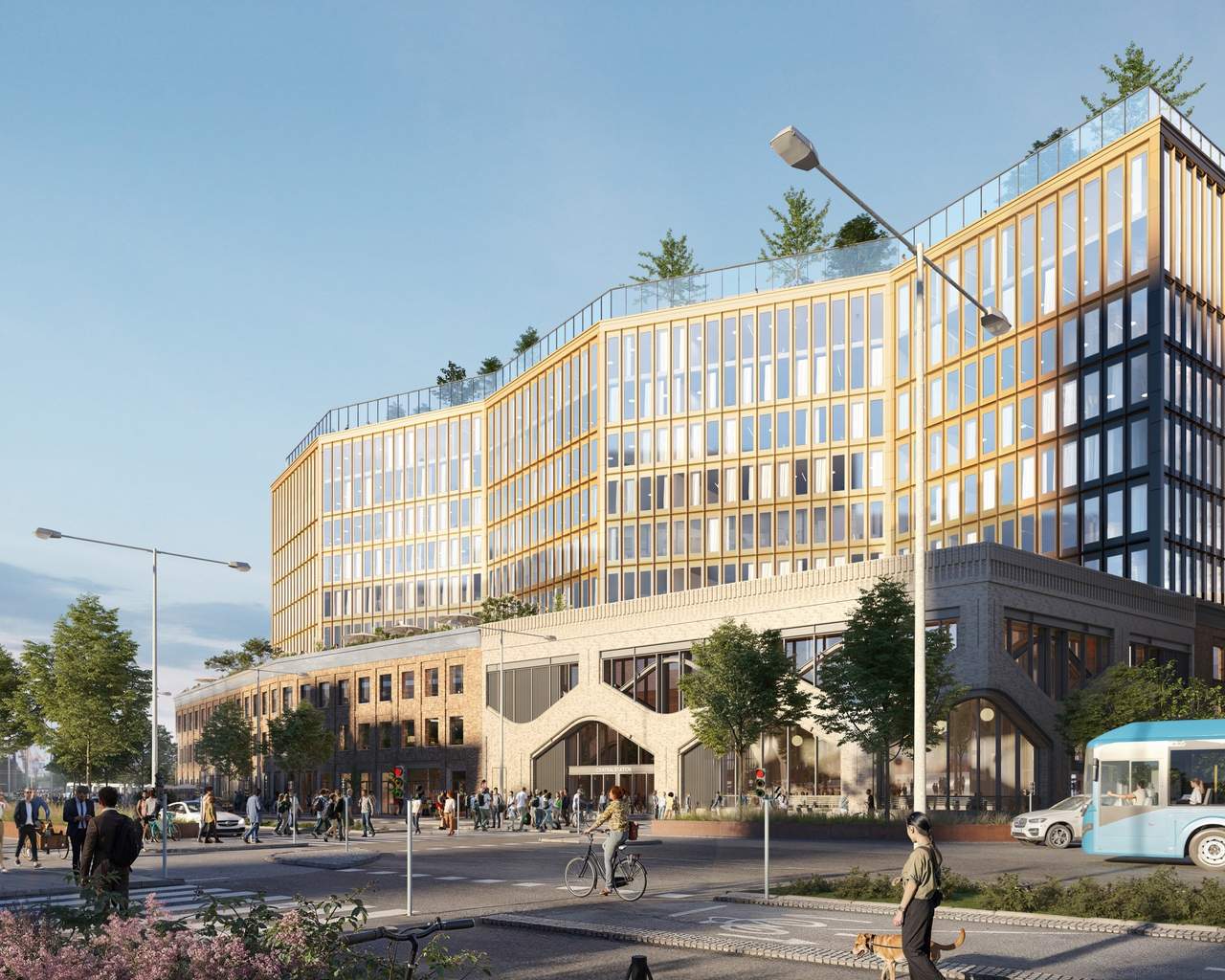 Visionsbild av fastighet.