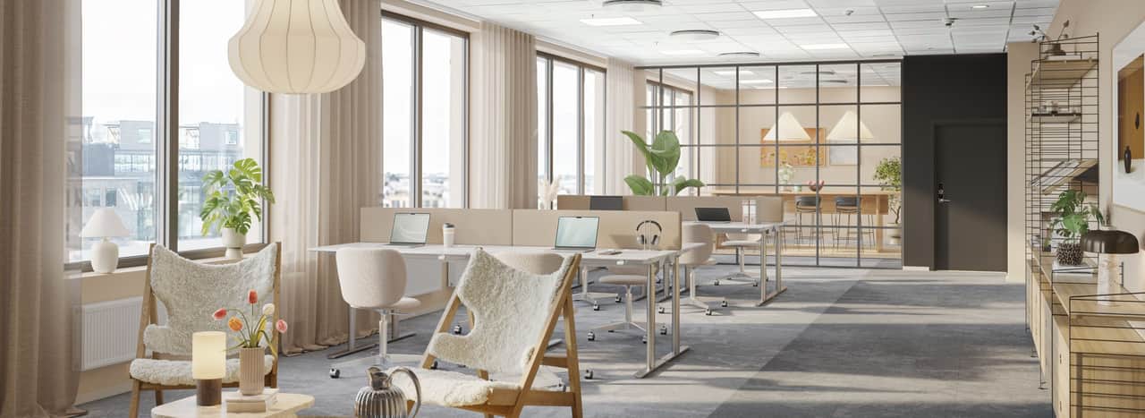 Visionsbild av kontorsyta