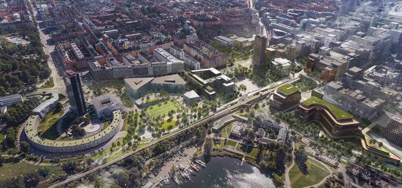 Vy över staden.