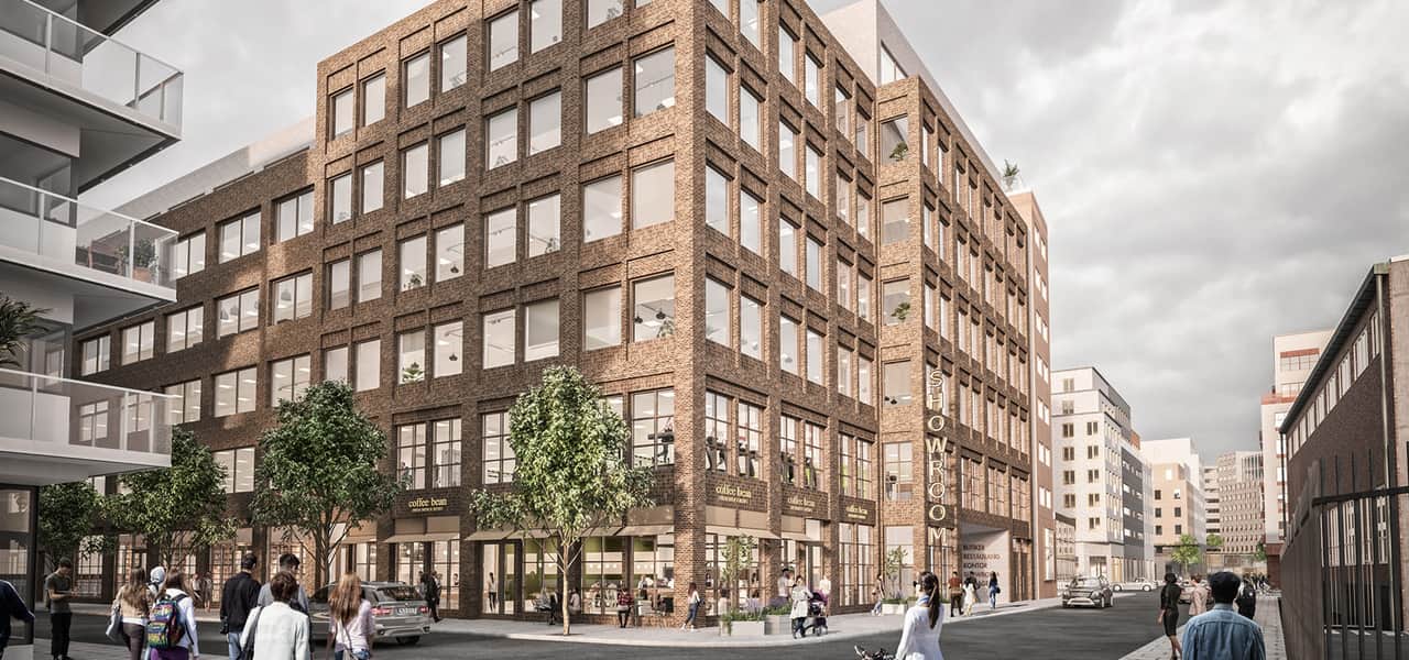 Visionsbild av kvarteret.