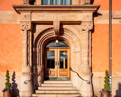 Exteriörbild av Castellums kontor i Stockholm.