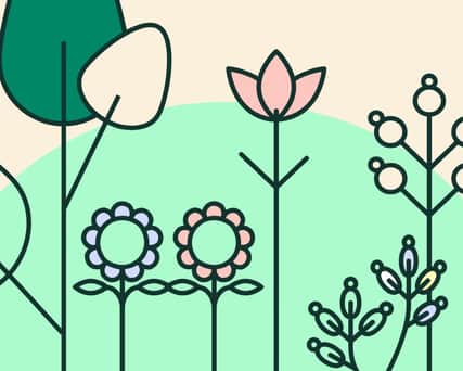 Grafik blommor