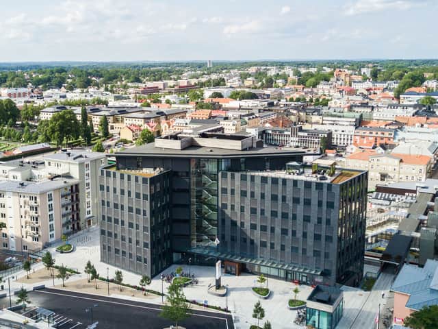 Vy över World Trade Center.