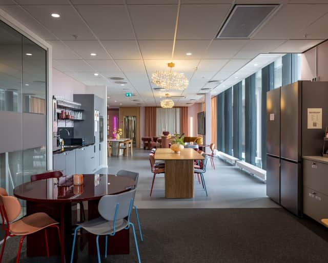 Utblick över trapphuset.