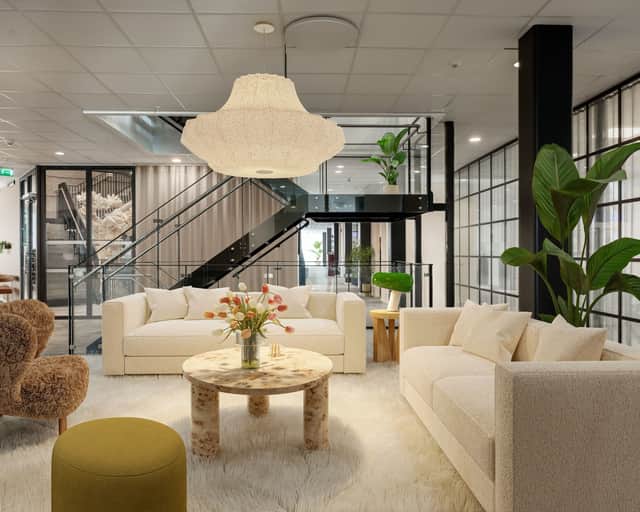 Visionsbild av en gemensam plats i lokalen.