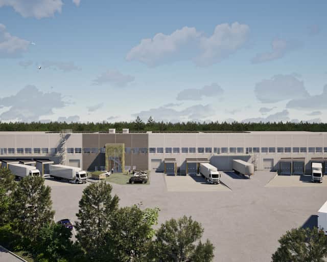 Visionsbild av fastigheten.