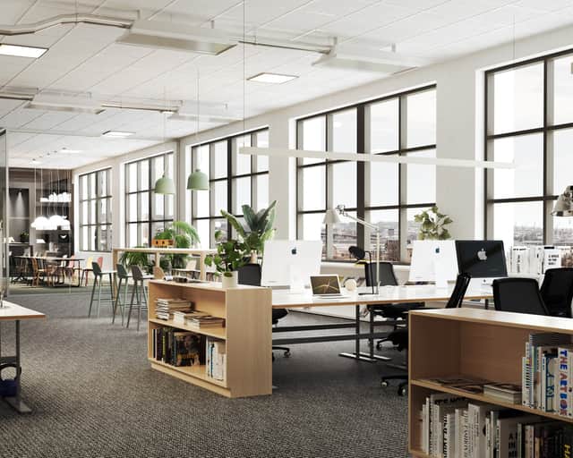 Visionsbild av kontor.