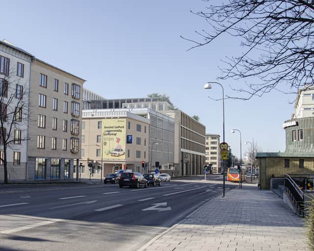 Vy från gata.