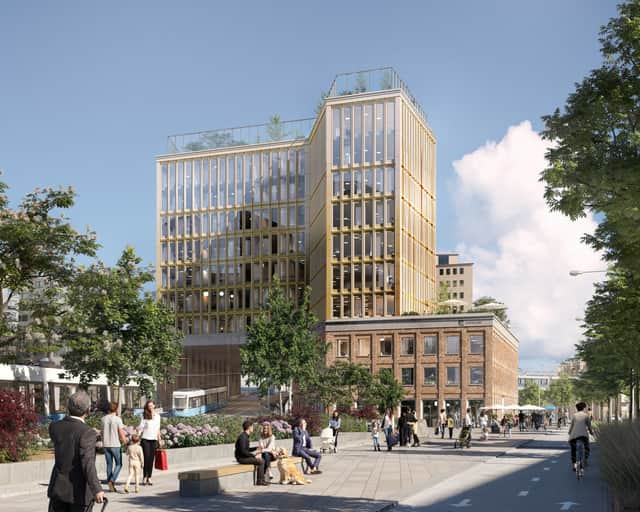 Visionsbild av fastigheten.