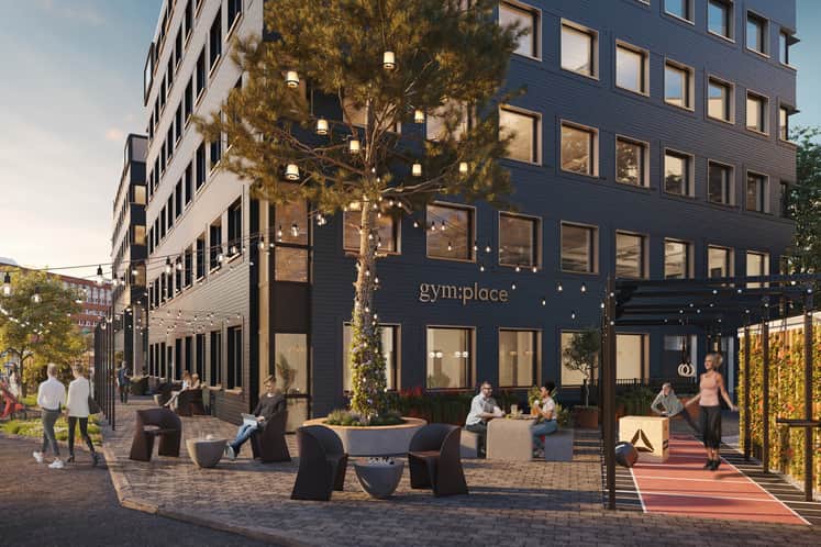 Visualisering av a:places exteriör.