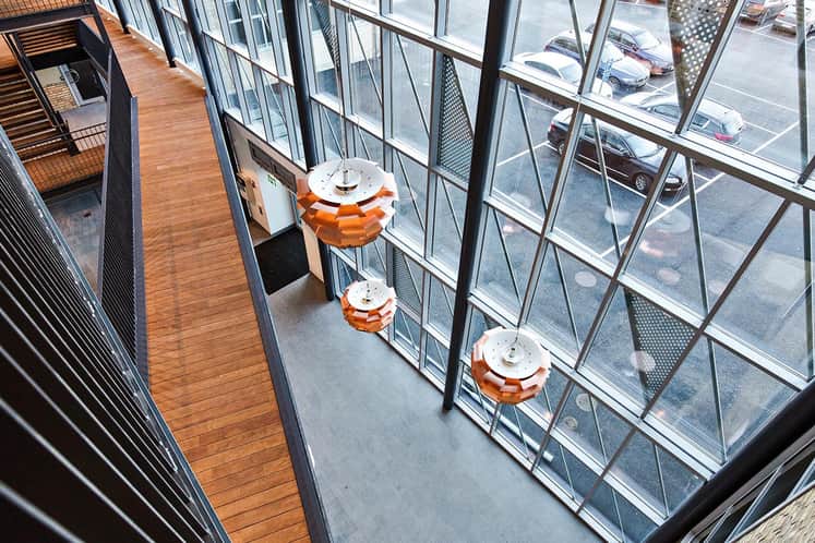 Interiörbild av lobby.