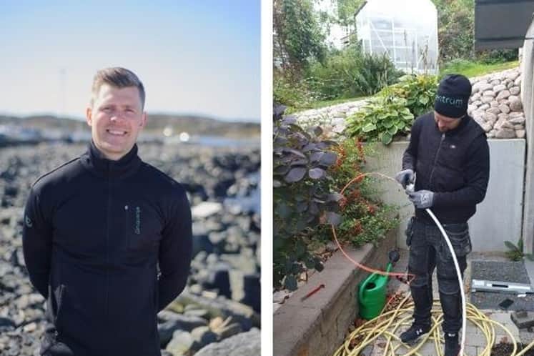 Kollage med två medarbetare från Elcentrum Väst.