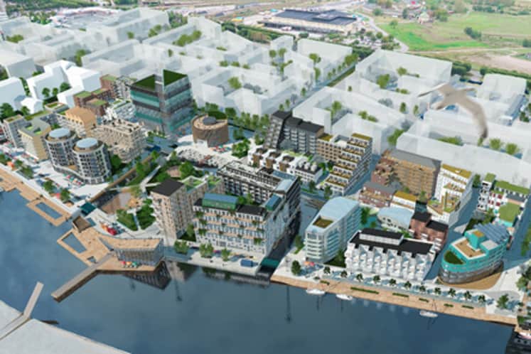 Visualisering över området.