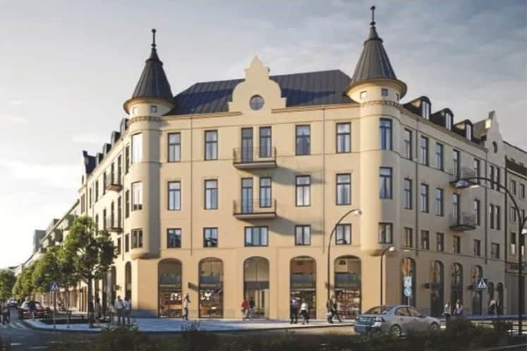 Visionsbild av fastigheten.