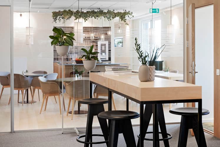 Interörbild från Castellums lokalkontor på Torsgatan i Stockholm