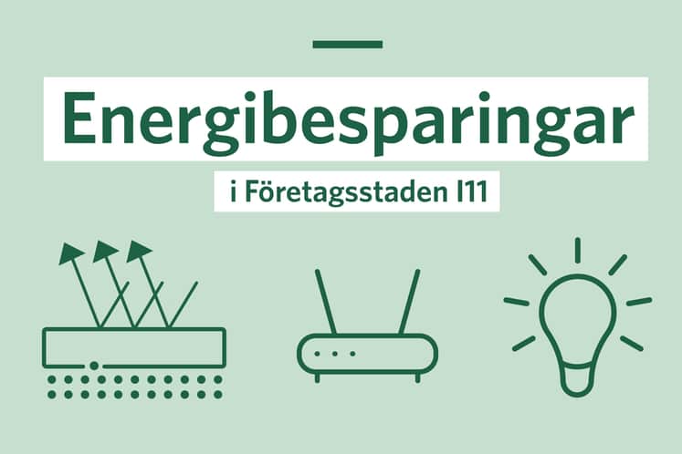 Illustration av solfilm, glödlampa och ventilation.