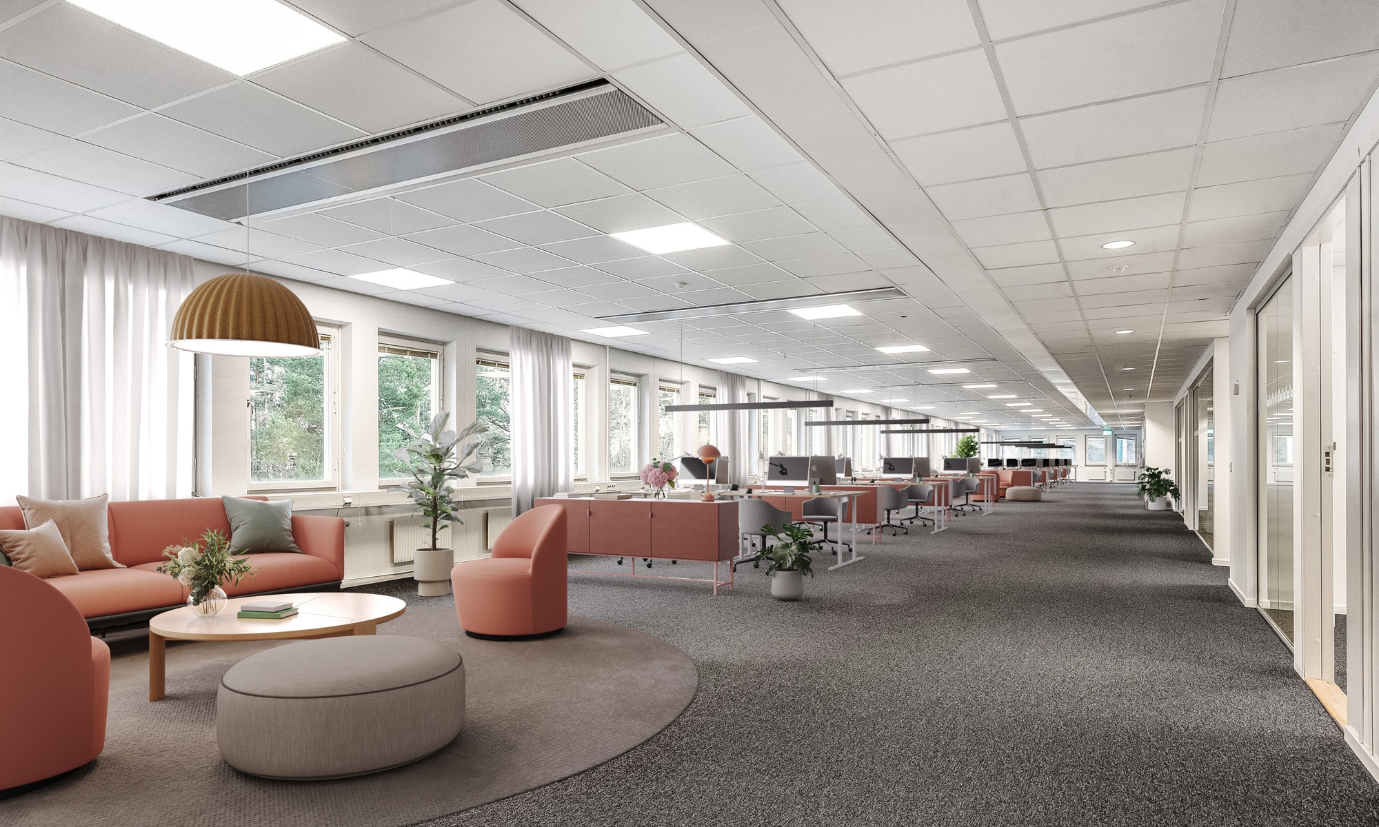 Ljus och modern kontorslokal högst upp i huset - nära Mörby Centrum bild 1