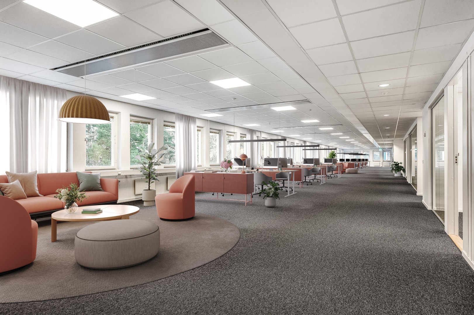 Ljus och modern kontorslokal högst upp i huset - nära Mörby Centrum bild 1