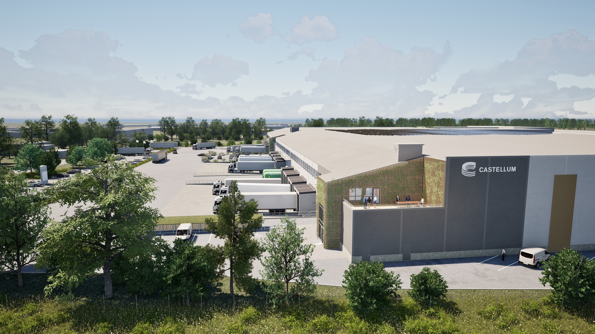 Sveriges största passivhus för logistik och produktion – framtidens lager byggt för minimal energiförbrukning. bild 1