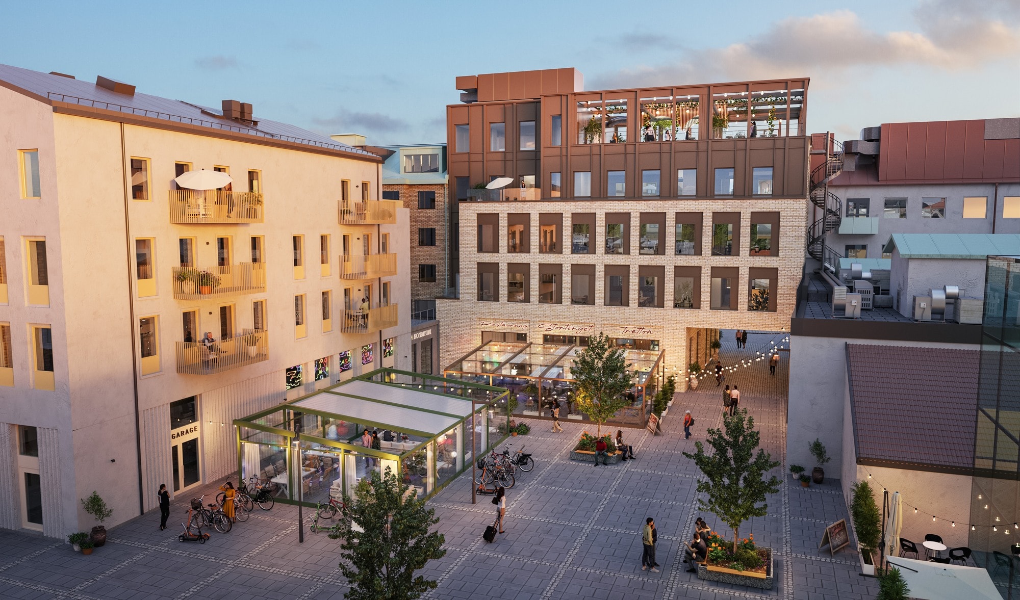 Kontor med dubbla terrasser – mitt på Stortorget bild 1
