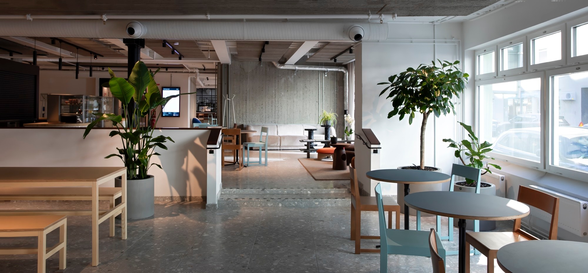 Modern arbetsplats i arkitektur bild 1