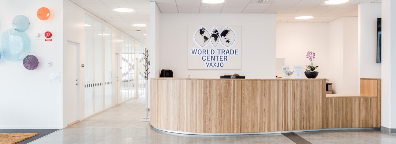 Receptionen i World Trade Center.