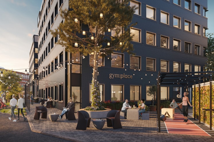 Visualisering av a:places exteriör.