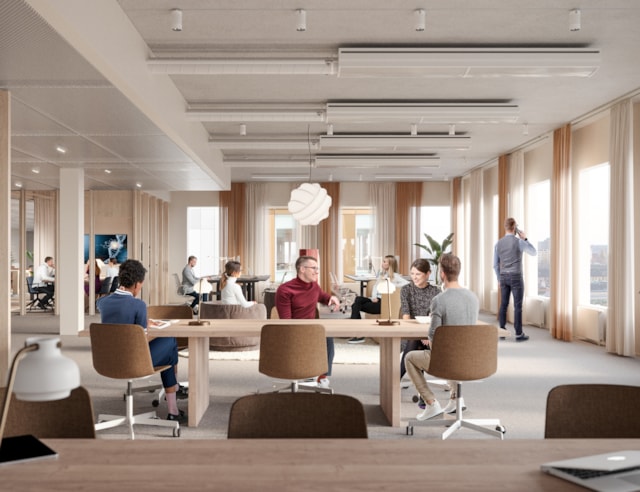 Visionsbild av kontor.