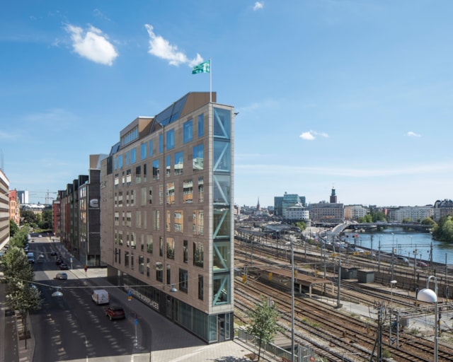 Exteriörbild av Castellums kontor i Stockholm.