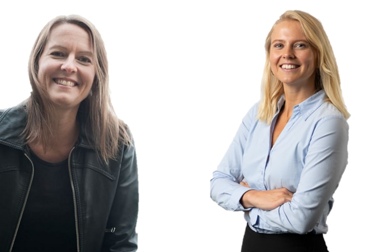 Porträtt av Maria och Lovisa.
