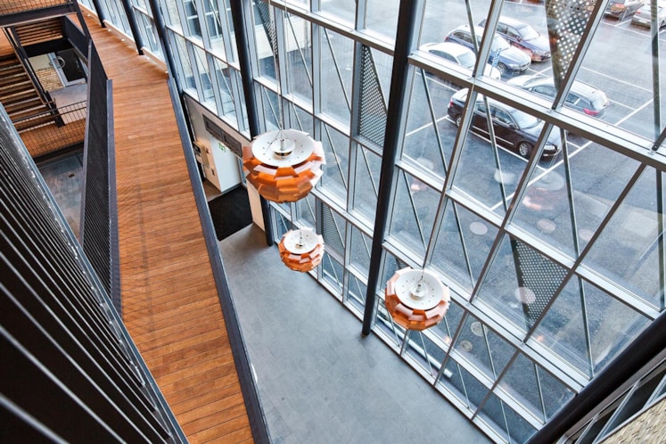 Interiörbild av lobby.