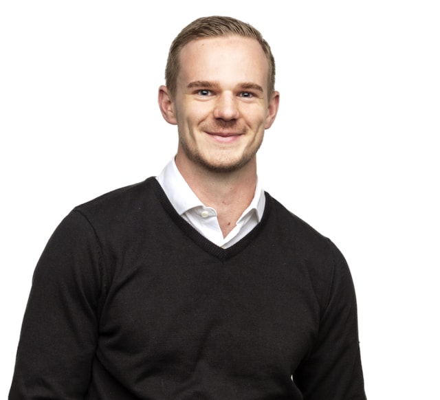 Porträtt av Robin Claesson.