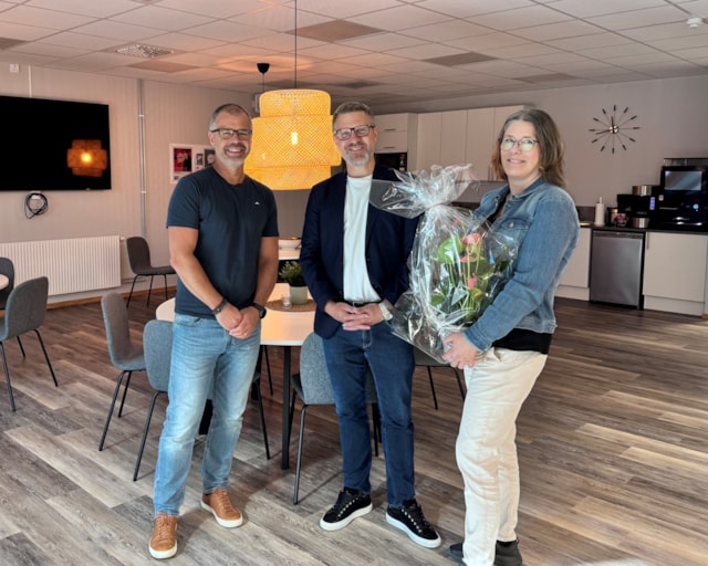 Anställda från Kiwa i deras nya fikarum