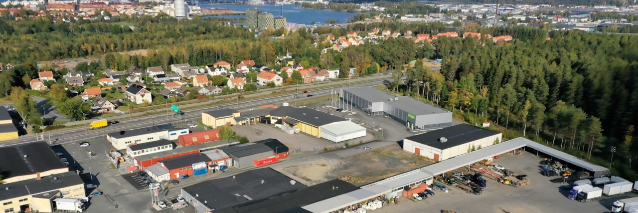Vy över området.