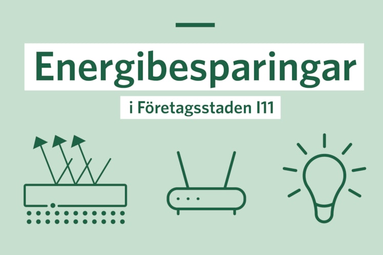 Illustration av solfilm, glödlampa och ventilation.