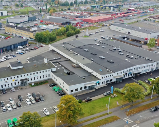 Vy över fastigheten.