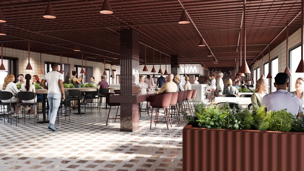 Visionsbild av restaurangen i huset Carotte x Werket